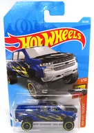1/64 '19 CHEVY SILVERADO TRAIL BOSS LT (Marinha, Preto, Amarelo) "Hot Wheels HW HOT TRUCKS" [FYC57]