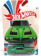 1/64 1970 PONTIAC GTO JUIZ (verde x preto) "Hot Wheels" [HRR28]