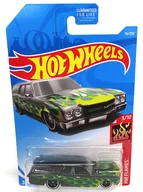 1/64 '70 CHEVELLE SS WAGON (preto x amarelo x verde) "Hot Wheels HW FLAMES" [FYF14]