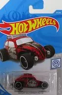 1/64 CUSTOM VOLKSWAGEN BEETLE (Red x Gray x Brown) "Hot Wheels VOLKSWAGEN" [FYD61]