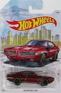 1/64'69 PONTIAC GTO (rojo x negro x amarillo) "Hot Wheels" [FYY11]