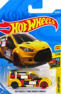 1/64 HOT WHEELS FORD TRANSIT CONNECT (Yellow x White x Red) "Hot Wheels HW ART CARS" [FJY65]