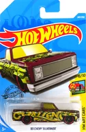 1/64 '83 CHEVY SILVERADO (vermelho x amarelo) "Hot Wheels HW ART CARS" [FYC25]