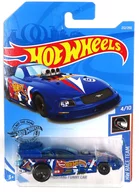 1/64 MUSTANG FUNNY CAR (azul, vermelho e branco) "Hot Wheels HW RACE TEAM" [FYC72]