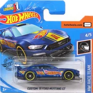 1/64 CUSTOM ’18 FORD MUSTANG GT(ブルー×イエロー) 「Hot Wheels HW RACE TEAM」 [GHC59]