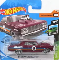 1/64 '64 CHEVY CHEVELLE SS (vermelho x laranja x azul) "Hot Wheels SPEED BLUR" [FYF40]