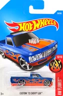 1/64 CUSTOM '72 CHEVY LUV (azul x laranja) "Hot Wheels HW FLAMES" [DTX88]