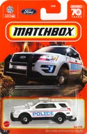 1/64 2016 FORD INTERCEPTOR UTILITY POLICE #822 (White) "Match Box" [HKX17]