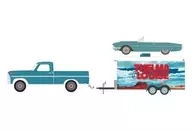 1/64 Thelma ＆ Louise (1991) - 1966 Ford Thunderbird Convertible ? Dust Covered (Top-down) with 1967 Ford F-250 ＆ Enclosed Car Hauler 「Hollywood Hitch ＆ Tow Series 13」 [31180]