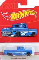 1/64 CUSTOM' 62 CHEVY PICKUP (Blue x White) "Hot Wheels" [GBC13]