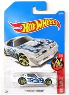 1/64'77 PONTIAC FIREBIRD(白色×黑色×藍色)"Hot Wheels HW FLAMES>[DVB75]