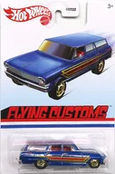 1/64' 64 CHEVY "NOVA" WAGON (blue) "Hot Wheels Flying Customs" [GRT32]