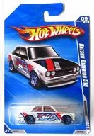1/64 DATSUN BLUEBIRD 510 (blanco x negro x rojo) "Hot Wheels NIGHTBURNERZ" [R7522]