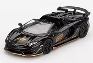 1/64 Lambo Ruggie Ni Aventador SVJ63 Roadster Nero Aldebaran Left Hand Drive (Black) "Mini GT Series" [MGT00803-BL]