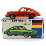 1/61 ポルシェ911S(オレンジ/青箱/日本製) 「トミカ 外国車シリーズ F3」