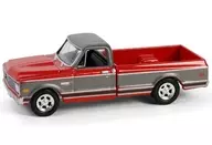 1/64 1972 Chevy Cheyenne C10 Short Bed (ruby red x gunmetal grey) [30547]