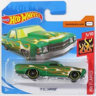 1/64 71 EL CAMINO (verde x patrón de fuego) "Hot Wheels HW FLAMES" [FYC40]