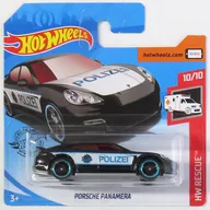 1/64 PORSCHE PANAMERA POLIZEI (Black x White) "Hot Wheels HW RESCUE" [FYG20]