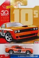 1/64'15 DODGE CHALLENGER SRT #15 (naranja x blanco) "Hot Wheels 50 th Anniversary Throwback" [FRF39]