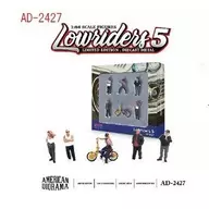 1/64 Figure Low Riders Set (5 Figures, 1 Bicycle) [AD-2427]