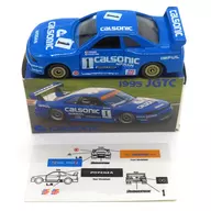 Calsonic Skyline GT-R 1995 JGTC #1 (azul) Daubentonia madagascariensis Ad Company "Tomica"
