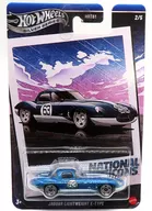 1/64 JAGUAR LIGHT WEIGHT E-TYPE #63 (azul x blanco) "Hot Wheels NATIONAL ICONS" [JBY90]