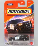 1/64 FORD POLICE INTERCEPTOR UTILITY (preto x branco) "Match Box" [JBP53]