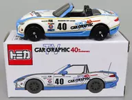 1/57 MAZDA ROADSTER CAR GRAPHIC TV 40th Anniversary #40(ホワイト×ライトブルー) 「トミカ」