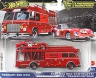 1/64 フェラーリ 250 GTO/フィアット 642 RN2 バルトレッティ トランスポーター 「Hot Wheels チームトランスポート」 [JBM37]