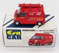 1/64 SUZUKI EVERY H.K. Mini Fire Van MEC(レッド) シリーズNo.41 [SU19EVERN41]
