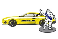 1/64 2024 Ford Mustang GT with Michelin Man Figure [30559]