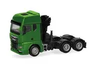 1/87 MAN TGX GX クレーン付 リジッドトラクター 3軸(グリーン) [HE313100-004]