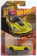1/64 ’19 CORVETTE ZR1 CONVERTIBLE(イエロー) 「Hot Wheels CORVETTE 70 1953-2023」 [HLH56]