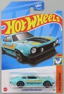 1/64 CUSTOM FORD MAVERICK(ライトグリーン×ブラック×イエロー) 「Hot Wheels MUSCLE MANIA」 [HKJ53]