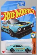 1/64 CUSTOM FORD MAVERICK(ライトグリーン×ブラック×イエロー) 「Hot Wheels MUSCLE MANIA」 [HKJ53]