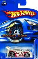 1/64 MITSUBISHI EDLIPSE(ホワイト×レッド) 「Hot Wheels」 [H9082]