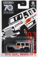 1/64 2018 JEEP WRANGLER JL(シルバー×ブラック×オレンジ) 「MATCHBOX70YEARS SPECIAL EDITION」 [HLM74]