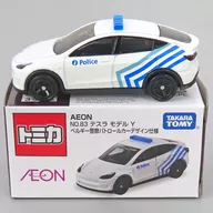 1/63 No.83 テスラ モデル Y ベルギー警察パトロールカーデザイン仕様(ホワイト×ブルー) 「トミカ」 イオンオリジナル