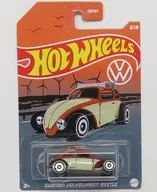1/64 CUSTOM VOLKSWAGEN BEETLE(アイボリー×ブラウン) 「Hot Wheels VW」 [HDH45]