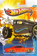 1/64 ’65 CHEVY IMPALA(オレンジ×イエローファイヤーパターン) 「Hot Wheels  Sunburnerz」 Kroger限定 [Y2148]