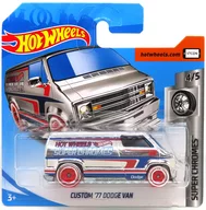 1/64 CUSTOM ’77 DODGE VAN(クローム×レッド×ブルー) 「Hot Wheels SUPER CHROMES」 [FYD54]