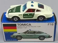 1/61 ポルシェ911S ポリスカー(ベージュ×グリーン/青箱/日本製/輸出仕様) 「トミカ 外国車シリーズ F16」