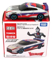 1/62 UTR-01 ウルトラマンティガ マルチタイプ NISSAN GT-R NISMO 2020 model(シルバー×レッド×ブルー) 「ウルトラマントミカ」 中国版パッケージ
