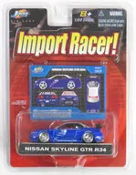 1/64 NISSAN SKYLINE GTR R34(ブルー×シルバー) 「Import RACER!」 [12005]