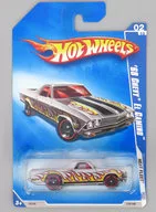 1/64 ’68 CHEVY EL CAMINO(シルバー×イエロー) 「Hot Wheels HEAT FLEET ’09」 [P2438]