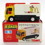 マクドナルドパネルバン(ホワイト×イエロー) 「B/Oトミカ B-10」