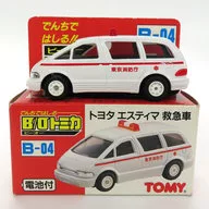 トヨタエスティマ救急車(ホワイト×レッド) 「B/Oトミカ B-04」