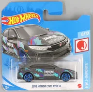 1/64 2018 HONDA CIVIC TYPE R(ブラック×グリーン×パープル) 「Hot Wheels J-IMPORTS」 [GTB06]