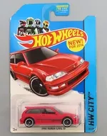 1/64 1990 HONDA CIVIC EF(レッド×ブラック) 「Hot Wheels HW CITY」 [BDC77]