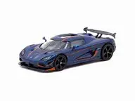 1/64 Koenigsegg Agera RS Dark Blue Carbon Fiber / Orange Accents [T64G-TL005-DBCF]